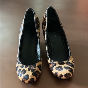 Jessica Simpson Leopard Print wedges